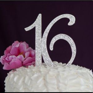 Sweet 16 cake topper